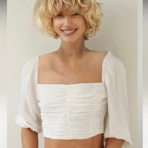 Artitizia Wilfred Lolita Blouse White Corset Sz S